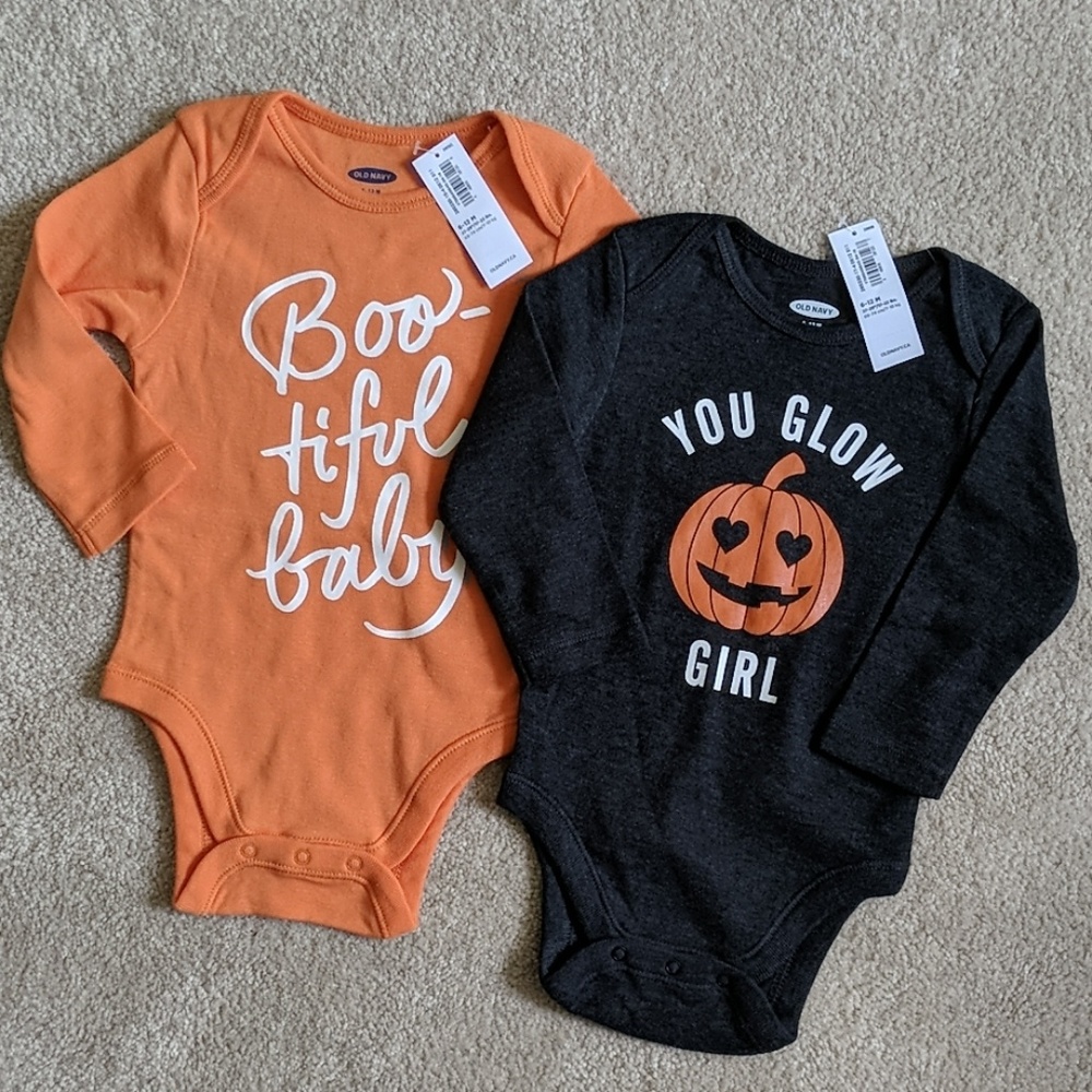 NWT Halloween Onesies Old Navy 6-12 months